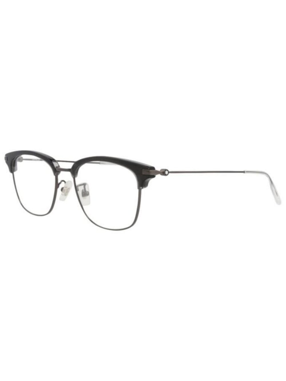 New Montblanc Mens Square/Rectangle Grey Ruthenium Transparent Fashion Designer